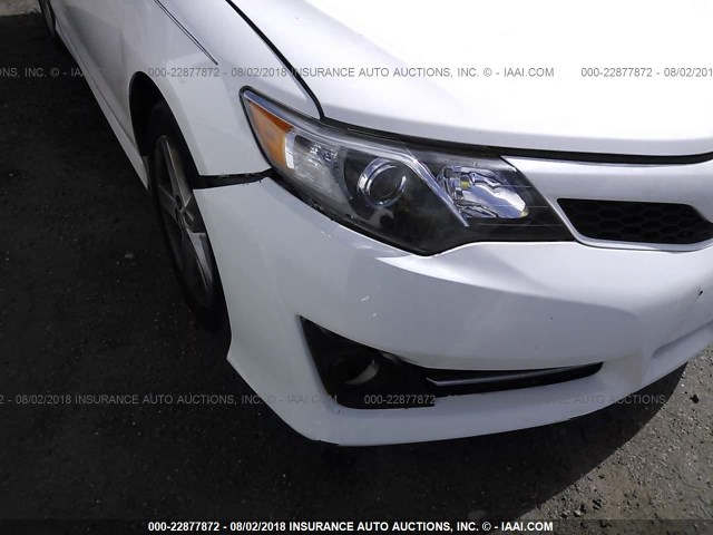 4T1BF1FK3CU188561 - 2012 TOYOTA CAMRY SE/LE/XLE WHITE photo 6