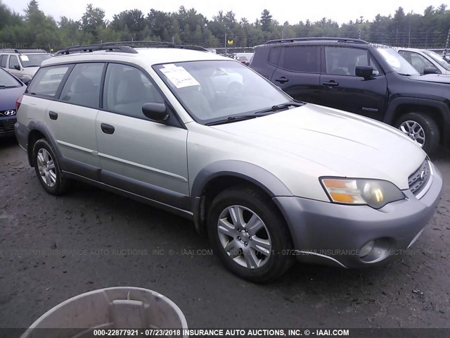 4S4BP61C757313699 - 2005 SUBARU LEGACY OUTBACK 2.5I SILVER photo 1