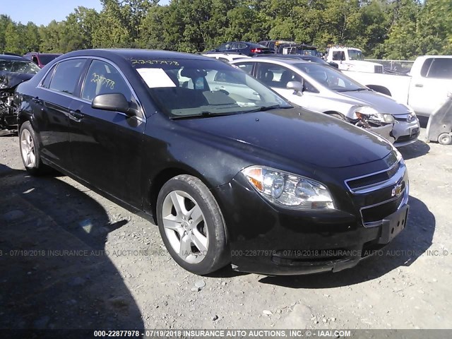 1G1ZB5E1XBF168057 - 2011 CHEVROLET MALIBU LS შავი ფოტო 1