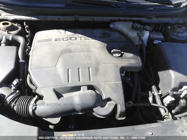 1G1ZB5E1XBF168057 - 2011 CHEVROLET MALIBU LS შავი ფოტო 10