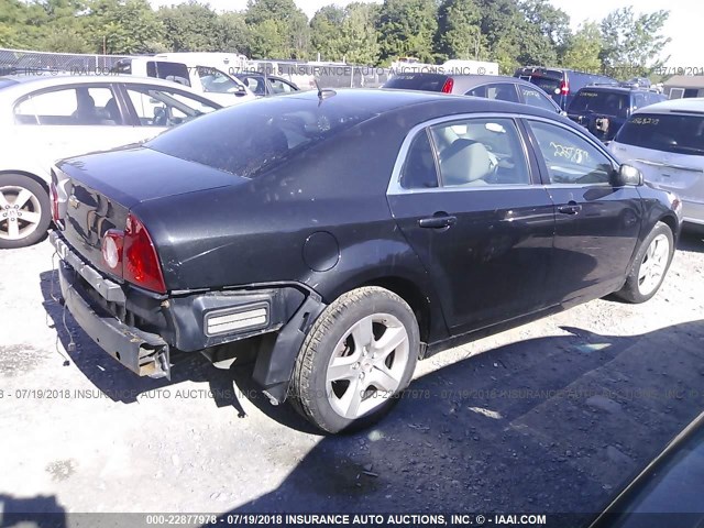 1G1ZB5E1XBF168057 - 2011 CHEVROLET MALIBU LS შავი ფოტო 4