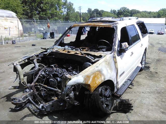 1FMFK20507LA27778 - 2007 FORD EXPEDITION EL LIMITED WHITE photo 2