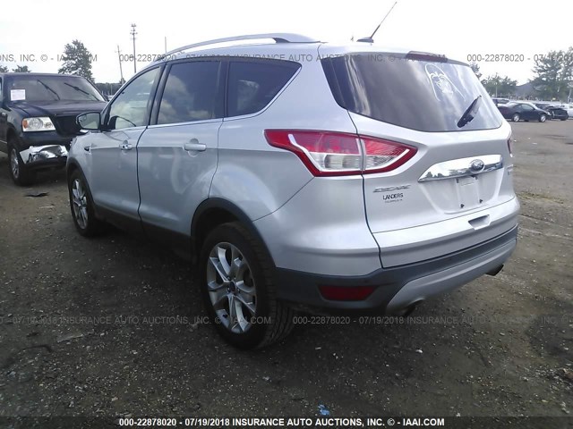 1FMCU0J91GUA91079 - 2016 FORD ESCAPE TITANIUM SILVER photo 3