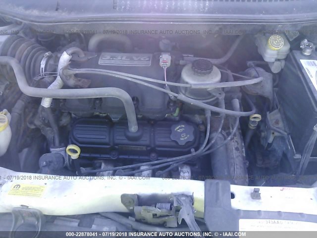 1D4GP24RX5B294827 - 2005 DODGE GRAND CARAVAN SE WHITE photo 10