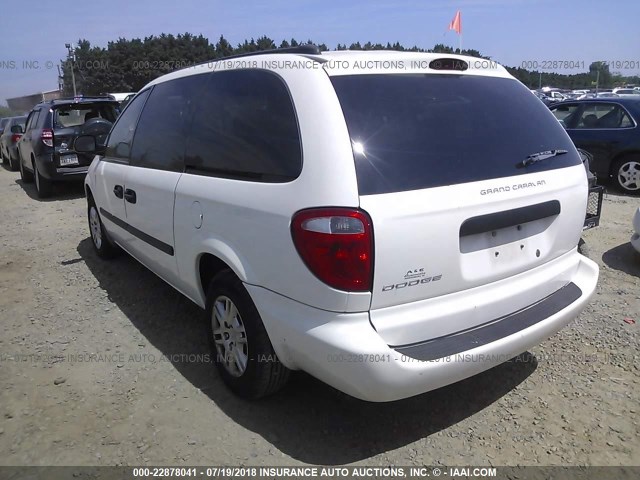 1D4GP24RX5B294827 - 2005 DODGE GRAND CARAVAN SE WHITE photo 3