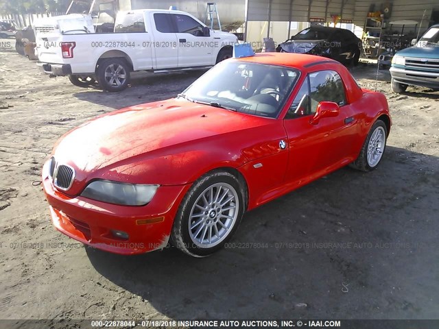 WBACN53481LL47356 - 2001 BMW Z3 3.0 RED photo 2