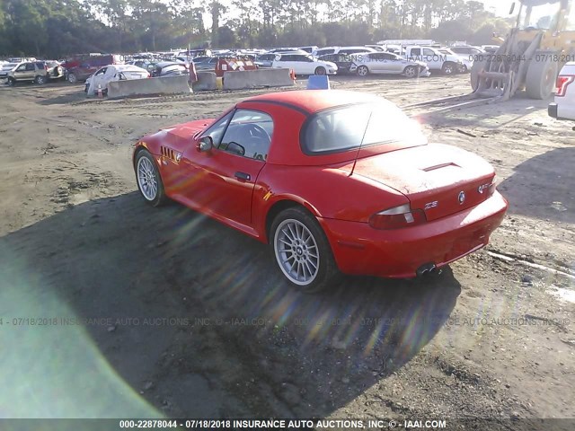 WBACN53481LL47356 - 2001 BMW Z3 3.0 RED photo 3