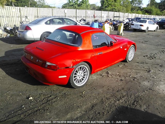 WBACN53481LL47356 - 2001 BMW Z3 3.0 RED photo 4