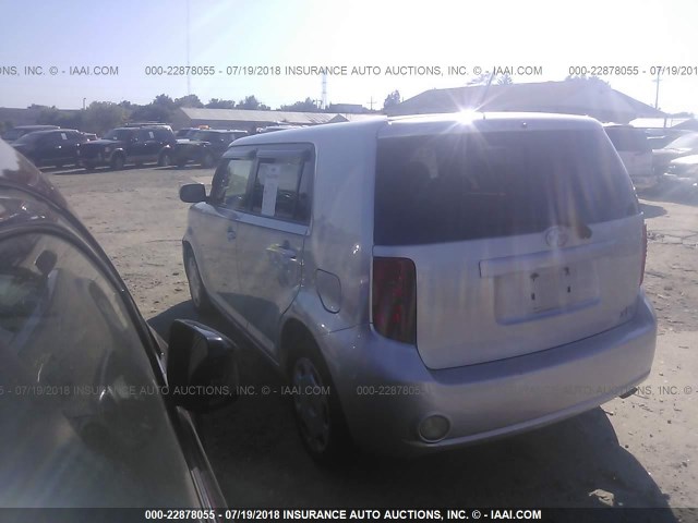JTLKE50E081052614 - 2008 TOYOTA SCION XB Plata foto 3