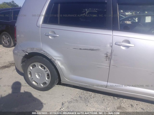 JTLKE50E081052614 - 2008 TOYOTA SCION XB Plata foto 6