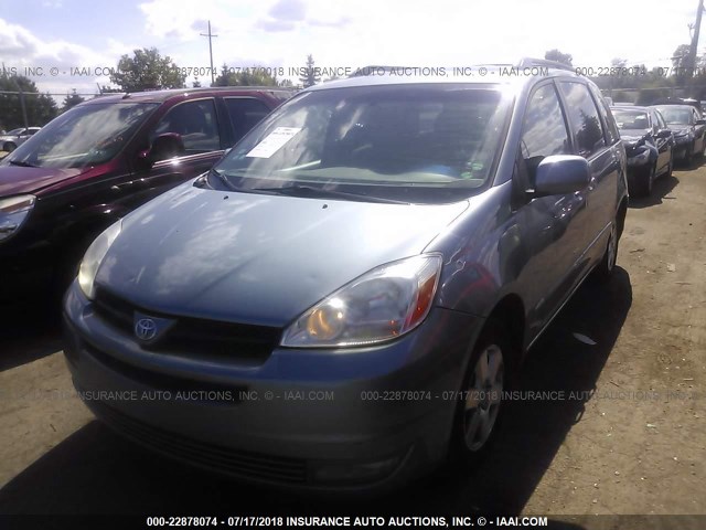 5TDZA22C54S167738 - 2004 TOYOTA SIENNA XLE/XLE LIMITED Light Blue photo 2