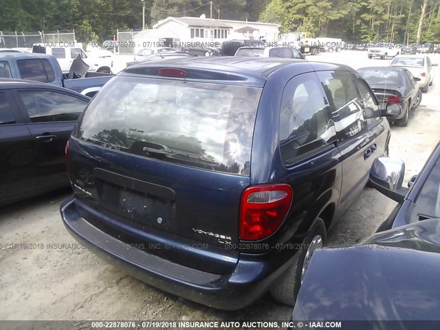 1C4GJ25B53B114439 - 2003 CHRYSLER VOYAGER Dark Blue photo 4