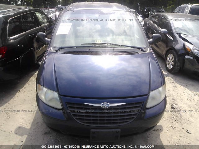 1C4GJ25B53B114439 - 2003 CHRYSLER VOYAGER Dark Blue photo 6