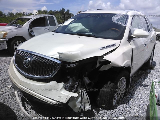 5GAKRCED0CJ168040 - 2012 BUICK ENCLAVE WHITE photo 6