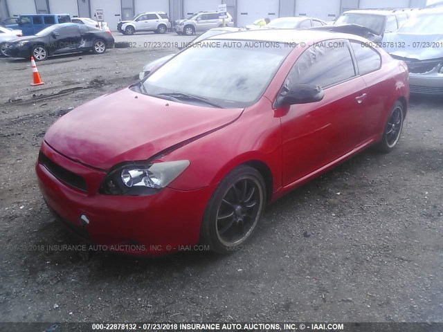 JTKDE177650054222 - 2005 TOYOTA SCION TC RED photo 1