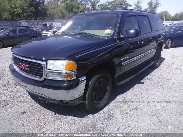 1GKFK16T24J124139 - 2004 GMC YUKON XL K1500 BLACK photo 2