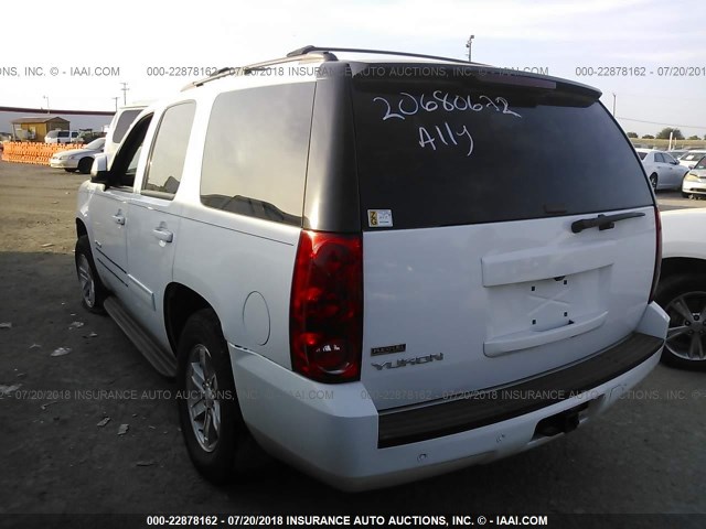 1GKS1AE05BR152413 - 2011 GMC YUKON SLE WHITE photo 3