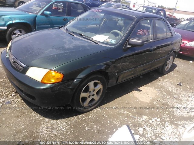 JM1BJ2212X0142786 - 1999 MAZDA PROTEGE ES 绿色 照片 2