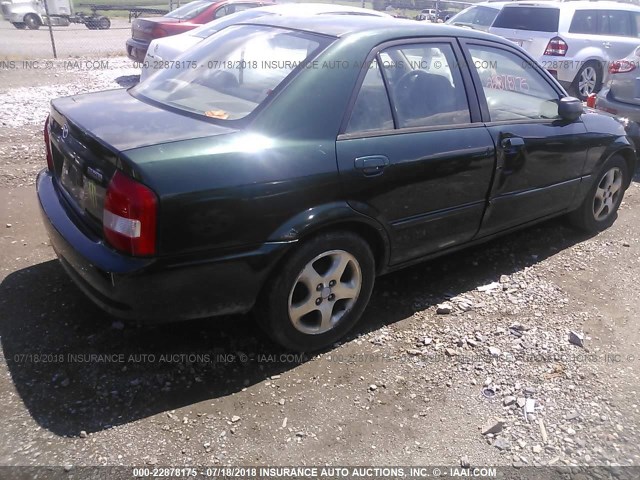 JM1BJ2212X0142786 - 1999 MAZDA PROTEGE ES 绿色 照片 4