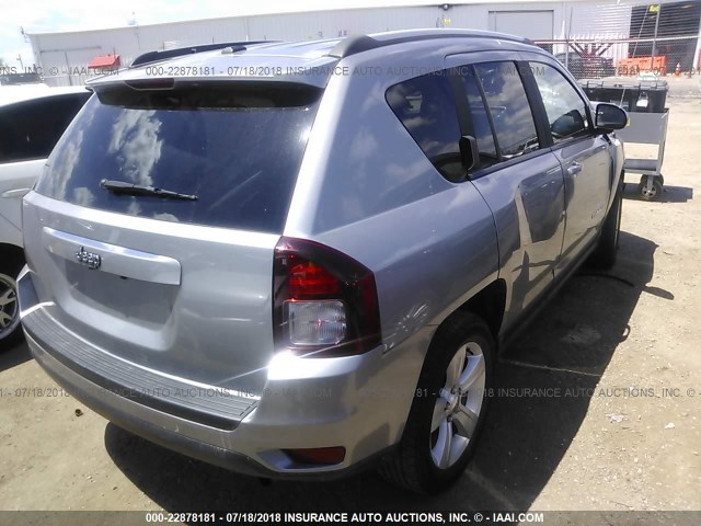 1C4NJCBA2GD621656 - 2016 JEEP COMPASS SPORT SILVER photo 4