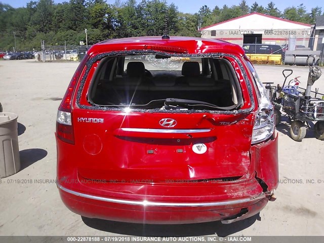 KMHDC86E99U040587 - 2009 HYUNDAI ELANTRA TOURING  RED photo 6