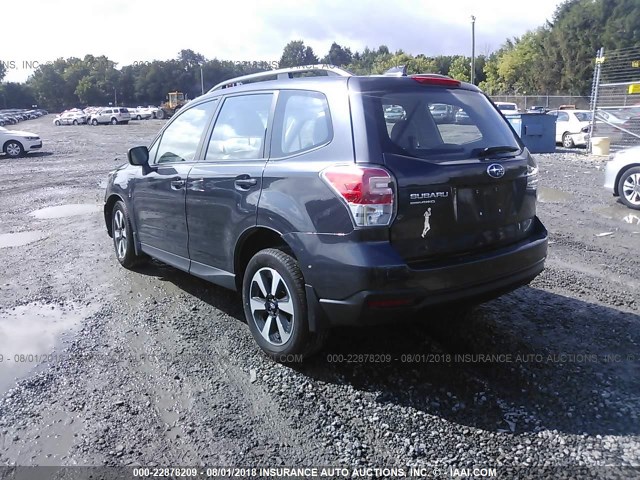 JF2SJABCXHH523267 - 2017 SUBARU FORESTER 2.5I BLUE photo 3