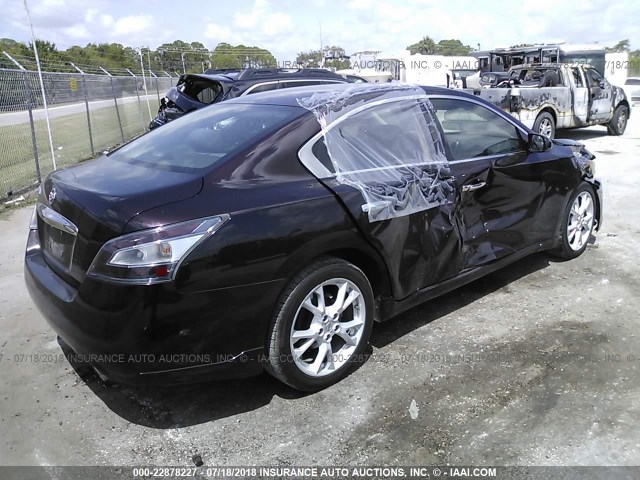 1N4AA5AP6DC808986 - 2013 NISSAN MAXIMA S/SV BLACK photo 4