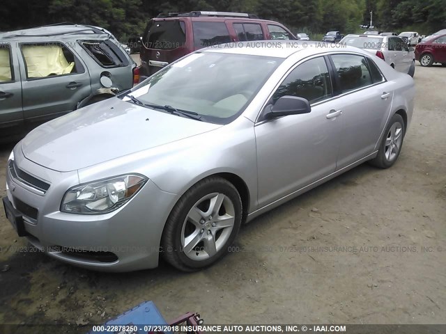 1G1ZB5E15BF121535 - 2011 CHEVROLET MALIBU LS SILVER photo 2
