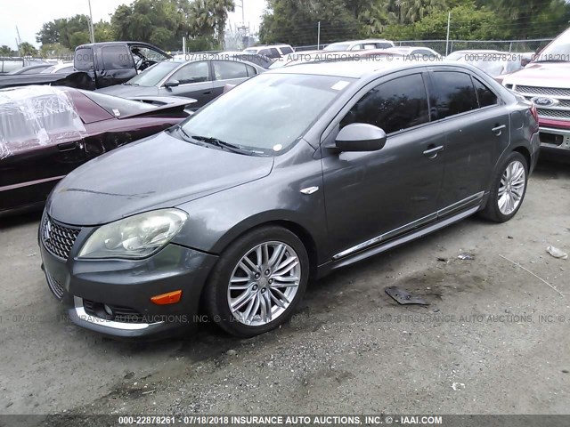 JS2RF9A86C6100321 - 2012 SUZUKI KIZASHI SPORT SLS GRAY photo 2