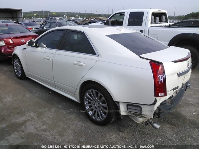 1G6DJ5E3XC0119471 - 2012 CADILLAC CTS PERFORMANCE COLLECTION WHITE photo 3