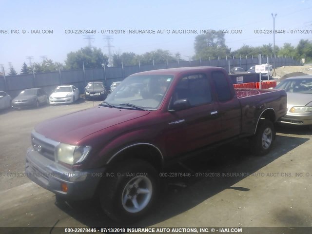 4TASM92N3WZ150629 - 1998 TOYOTA TACOMA XTRACAB PRERUNNER წითელი ფოტო 2