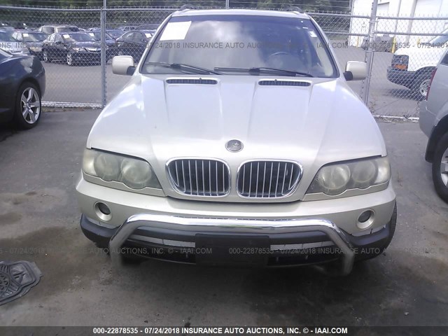 WBAFB33591LH23908 - 2001 BMW X5 4.4I BEIGE photo 6