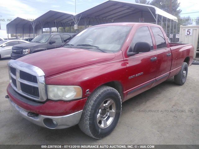 3D7KR28C85G824927 - 2005 DODGE RAM 2500 ST/SLT RED photo 2