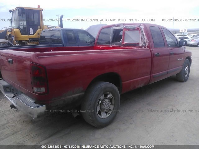 3D7KR28C85G824927 - 2005 DODGE RAM 2500 ST/SLT 红色 照片 4