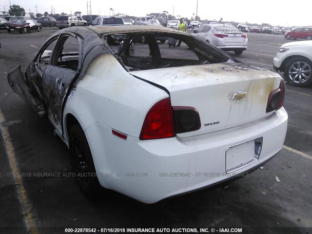 1G1ZA5E12BF301512 - 2011 CHEVROLET MALIBU LS Ақ фото 3