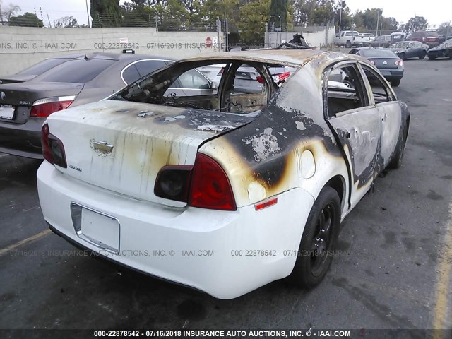 1G1ZA5E12BF301512 - 2011 CHEVROLET MALIBU LS Ақ фото 4