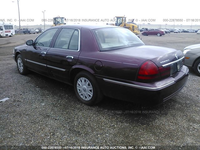 2MEFM74W24X692211 - 2004 MERCURY GRAND MARQUIS GS MAROON photo 3