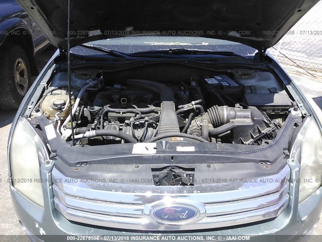 3FAFP06Z56R178738 - 2006 FORD FUSION S GREEN photo 10