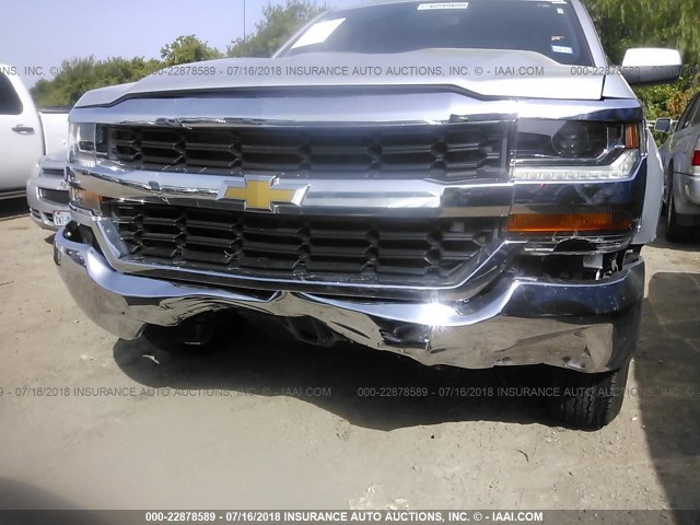 1GCRCREC0JZ159023 - 2018 CHEVROLET SILVERADO C1500 LT SILVER photo 6