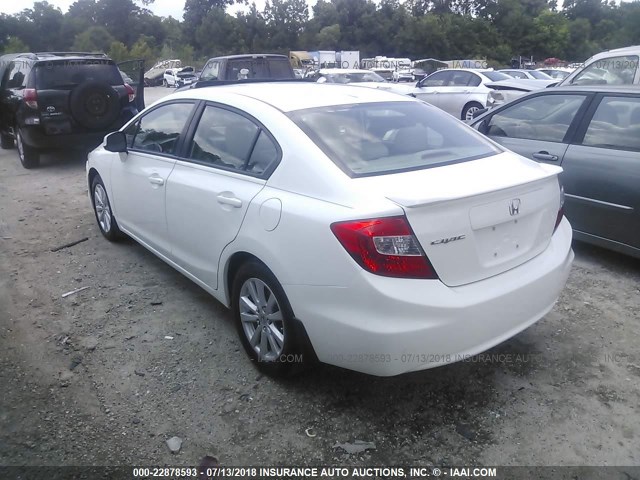 2HGFB2F94CH505336 - 2012 HONDA CIVIC EXL თეთრი ფოტო 3
