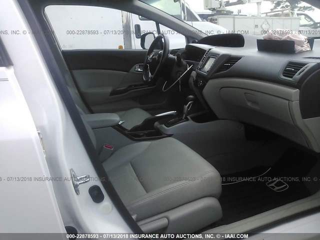 2HGFB2F94CH505336 - 2012 HONDA CIVIC EXL თეთრი ფოტო 5