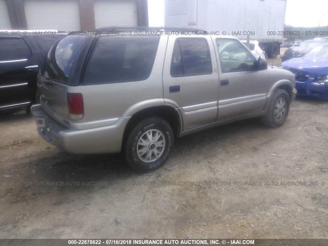 1GKDT13W1X2540488 - 1999 GMC JIMMY GRAY photo 4