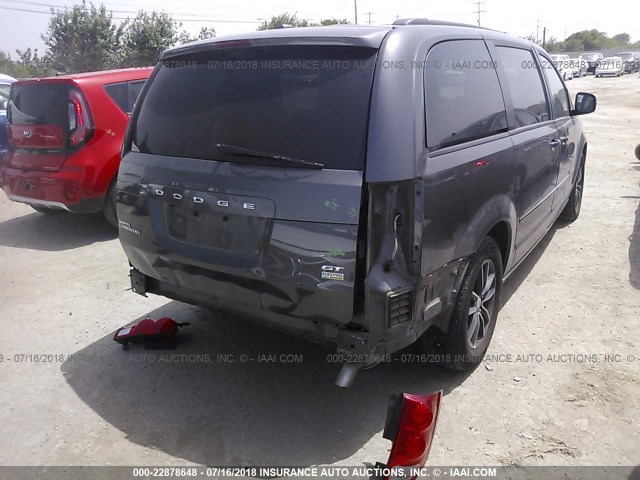 2C4RDGEG9HR774193 - 2017 DODGE GRAND CARAVAN GT GRAY photo 4