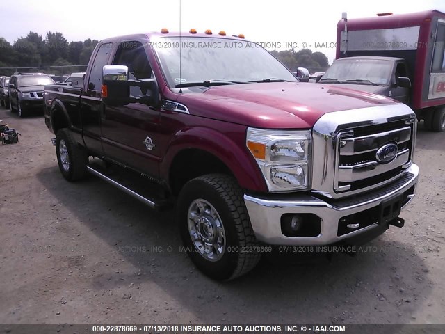 1FT8X3BT0FED13312 - 2015 FORD F350 SUPER DUTY RED photo 1