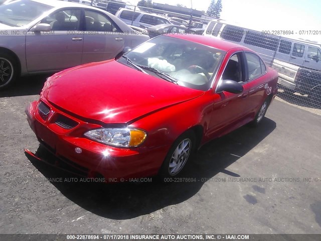 1G2NF52F33C300142 - 2003 PONTIAC GRAND AM SE1 RED photo 2