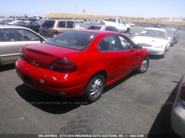 1G2NF52F33C300142 - 2003 PONTIAC GRAND AM SE1 RED photo 4