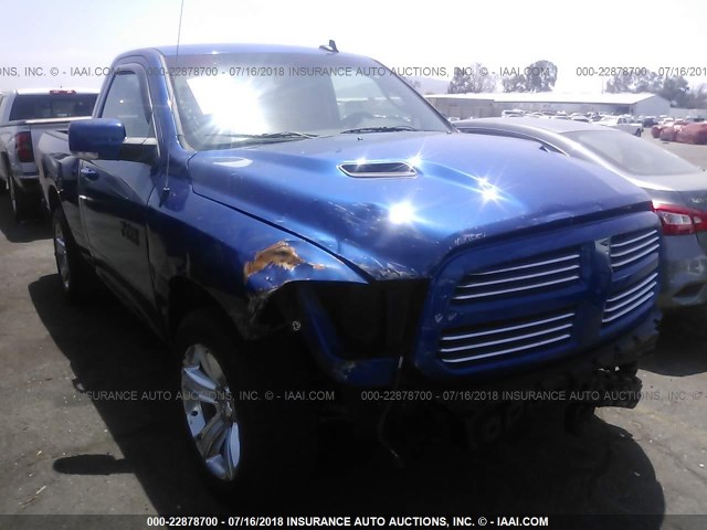 3C6JR7CT5EG305481 - 2014 RAM 1500 SPORT BLUE photo 1