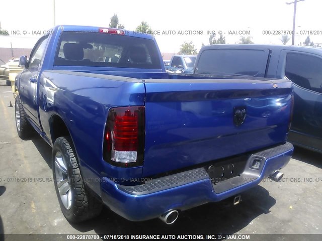 3C6JR7CT5EG305481 - 2014 RAM 1500 SPORT BLUE photo 3