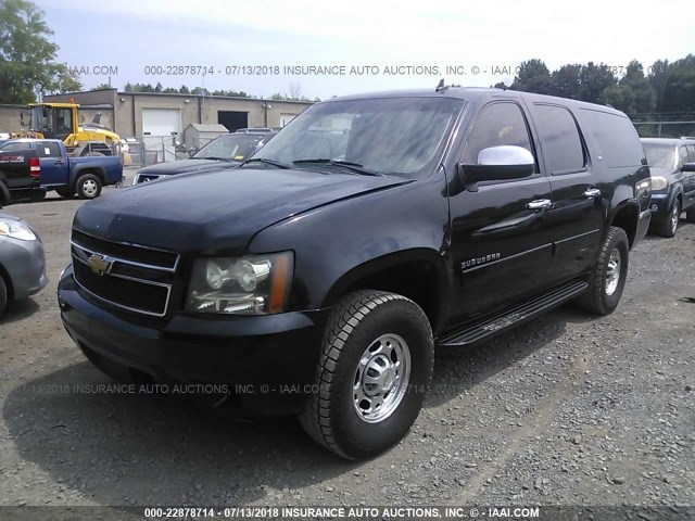 1GNWK5EG2BR200407 - 2011 CHEVROLET SUBURBAN K2500 BLACK photo 2