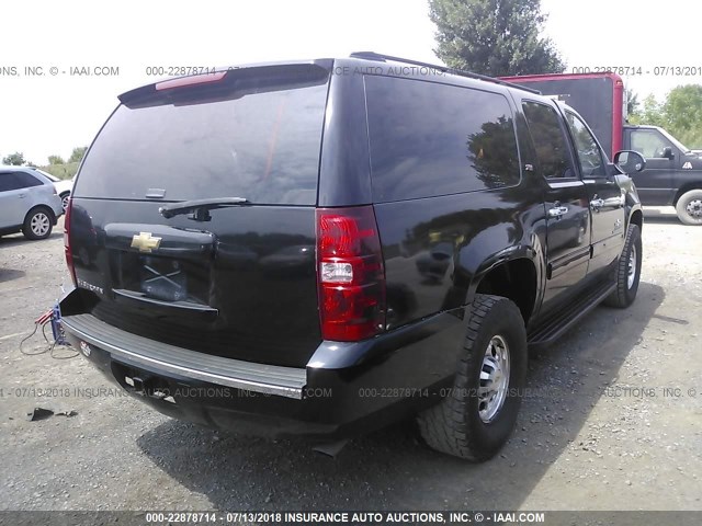 1GNWK5EG2BR200407 - 2011 CHEVROLET SUBURBAN K2500 BLACK photo 4